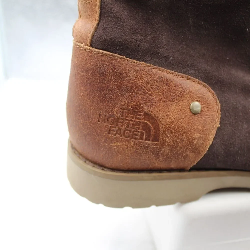 The North Face Ballard Lace II Suede Ankle Boots Women's Size 10 Brown Leather